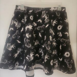 DISNEY NIGHTMARE BEFORE CHRISTMAS "SKATER STYLE" MINI SKIRT